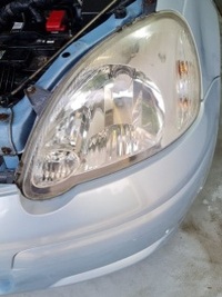 clear headlight after restoration