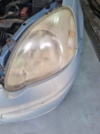 opaque headlight before restoration