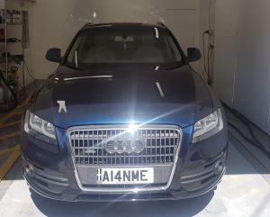 Blue Audi Q5